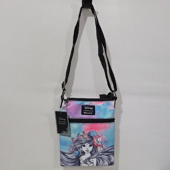 Loungefly Handbags - Loungefly Disney The Little Mermaid Ariel Watercolor Crossbody Bag